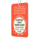 Eigene Logo-Werbeaktion RED Car Air Freshener Autolufterfrischer (Links)