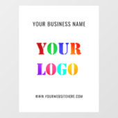 Eigene Logo-Werbung für Ihr Unternehmen Personalis Fensteraufkleber (Blatt)