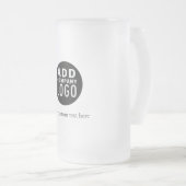 Eigene Logokombination hinzufügen Mattglas Bierglas (VorderseiteRechts)