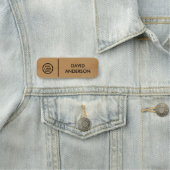 Eigene Logos für Unternehmen Namensschild (Beispiel)