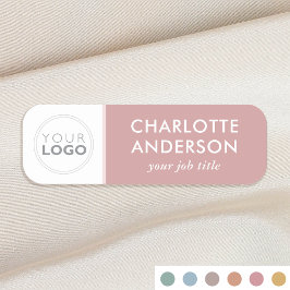 Eigene Logos Mitarbeiter Job Titel Dusty Pink Busi Namensschild