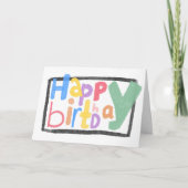 Eigene Logos Spaß Niedlich-farbiges Business Gebur Karte (Vorderseite)