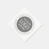 Eigene Logos und Rundschreiben hinzufügen Serviette (Ecke)