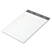 Eigene Logoweite Ruling-Out-Geschäftsabfassung Notizblock (angewinkelt)