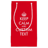 Eigene lustige behalt ruhige Erinnerung Weihnachts Kleine Geschenktüte (Vorderseite)