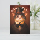 Eigene lustige Bräutigatze ist meine Einladung an (Stehend Vorderseite)