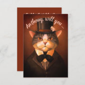 Eigene lustige Bräutigatze ist meine Einladung an (Vorne/Hinten)