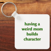 Eigene Mama erstellt Zeichen - Schlüsselring Schlüsselanhänger (Vorderseite)