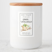 Eigene Marke für Ingwer/Vanillacello Lebensmitteletikett (Vorderseite)