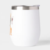 Eigene Marke Weiß und Orange Grunge Halloween (Links)