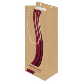 Eigene Markenverpackung für Werbezwecke Geschenktüte Für Weinflaschen (Rückseite Schrägansicht)