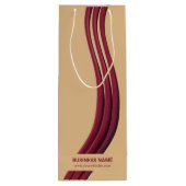 Eigene Markenverpackung für Werbezwecke Geschenktüte Für Weinflaschen (Rückseite)