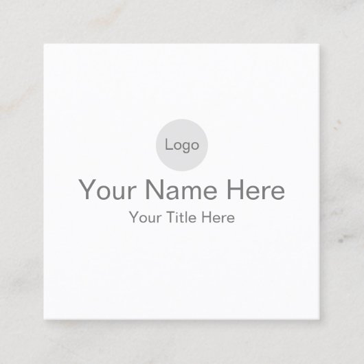 eigene Matte 2.5" x 2.5" erstellen Quadratische Visitenkarte (Vorderseite)