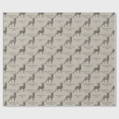 Eigene Meldung "Brawn and Caramel Rustic Deer Buck Geschenkpapier (Flach)