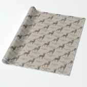 Eigene Meldung "Brawn and Caramel Rustic Deer Buck Geschenkpapier (Ungerollt)
