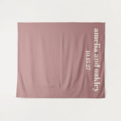 Eigene minimale Dusty-Rose - kundenspezifischer Ho Wandteppich (Vorderseite (Horizontal))