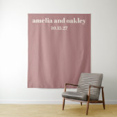 Eigene minimale Dusty-Rose - kundenspezifischer Ho Wandteppich (Beispiel)