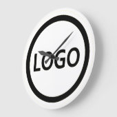 Eigene Mitarbeiter für Ihr Firmenlogo Große Wanduhr (Winkel)