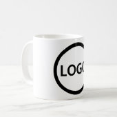 Eigene Mitarbeiter für Ihr Firmenlogo Kaffeetasse (Vorderseite Links)