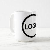 Eigene Mitarbeiter für Ihr Firmenlogo Kaffeetasse (Vorderseite Links)