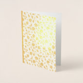 Eigene Mitteilungskarten aus Gold Folienkarte (Vorderseite)