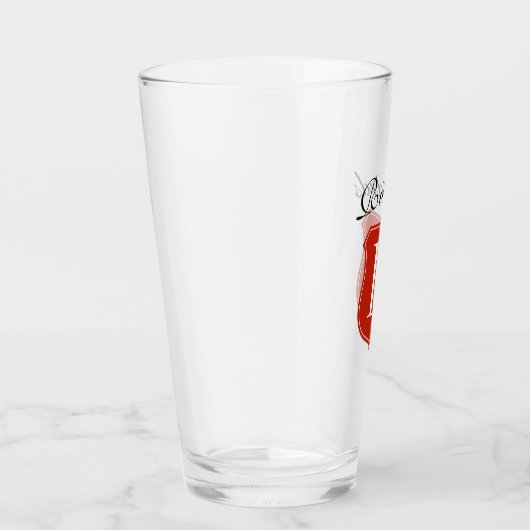 Eigene monogramm Logo-Geschenkgutschein Glas (Rechts)