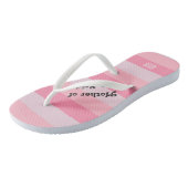 Eigene Mutter der Braut Flip Flops - Rosa Badesandalen (Schrägansicht)
