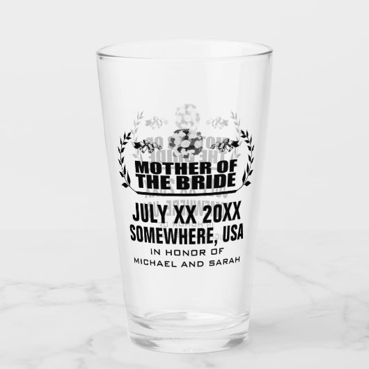 Eigene Mutter der Braut Glas (Vorderseite)