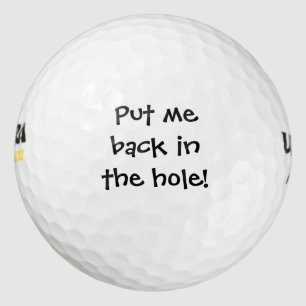 Eigene Nachricht - Zurück im Loch Golfball
