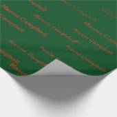 eigene Namensmuster erstellen Geschenkpapier (Ecke)