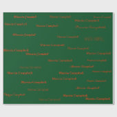 eigene Namensmuster erstellen Geschenkpapier (Flach)
