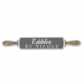 Eigene Namensnennung Rollbäckerei Button Aufkleber (Vorderseite)