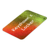 Eigene Namensschattierungen von Orange & Green Pre Magnet (Linke Seite)