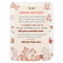 Eigene Neugeborene-Decke mit Namen