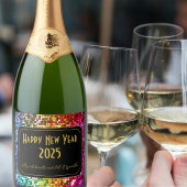 Eigene Neujahrsmarke Schaumweinetikett