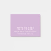 Eigene Note Lila Post-it Klebezettel (Vorderseite)