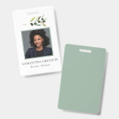 Eigene Olive Branch-Abzeichen mit Foto Ausweis (Vorder- & Rückseite)