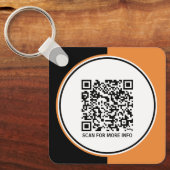 Eigene Orange-Werbefirmen Schlüsselanhänger (Vorderseite)