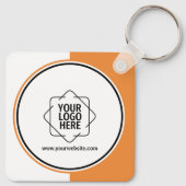 Eigene Orange-Werbefirmen Schlüsselanhänger (Rückseite)