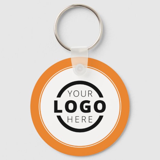 Eigene Orange-Werbefirmen Schlüsselanhänger (Vorderseite)