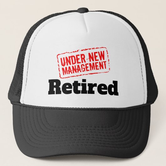 Eigene Pensionierung unter neuer Leitung - Rote Br Truckerkappe (Vorderseite)