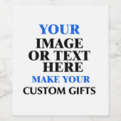 Eigene, Personalisierte Bauweise Weinetikett (Einzelnes Label)