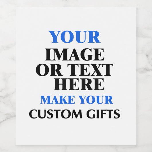 Eigene, Personalisierte Bauweise Weinetikett (Einzelnes Label)