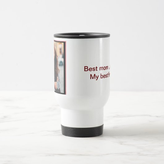 Eigene personalisierte Fotografie Muttertag Reisebecher (Mittel)