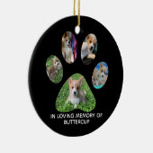 Eigene Pet Fotografie Pad Druckausgabe Keramik Ornament (Rechts)