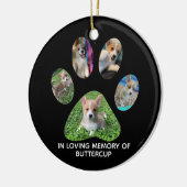 Eigene Pet Fotografie Pad Druckausgabe Keramik Ornament (Links)