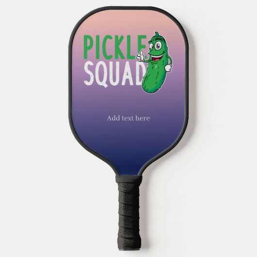 Eigene Picknickfamilie Pickleball Schläger (Vorderseite)