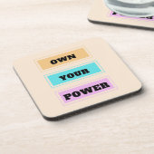 Eigene Power Hard Plastic Untersetzer - Set 6 (Linke Seite)