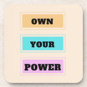 Eigene Power Hard Plastic Untersetzer - Set 6 (Vorderseite)