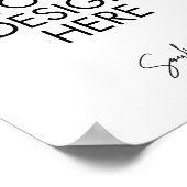 Eigene Print, 8 x 10 Zoll signieren Poster (Ecke)